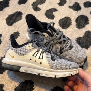 Nike Black and White Knit Sneakers